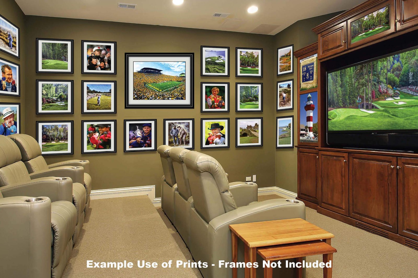 Oregon Ducks artwork football team pic poster field Autzen Stadium painting print College NCAA OrgnDck2MC1 35