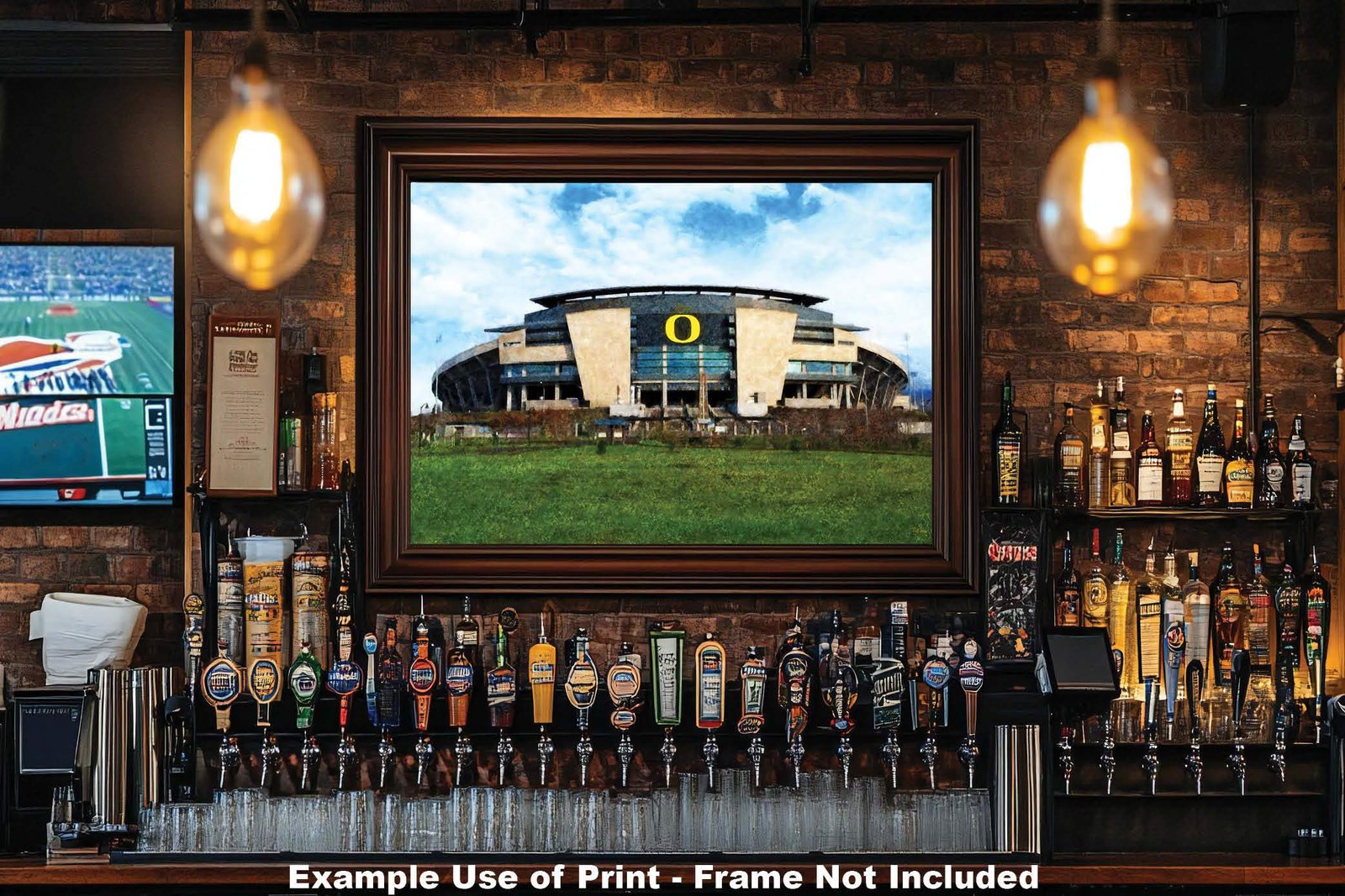 Oregon Ducks poster painting print pic field football team College NCAA Autzen Stadium artwork OrgnDck1MC1 15