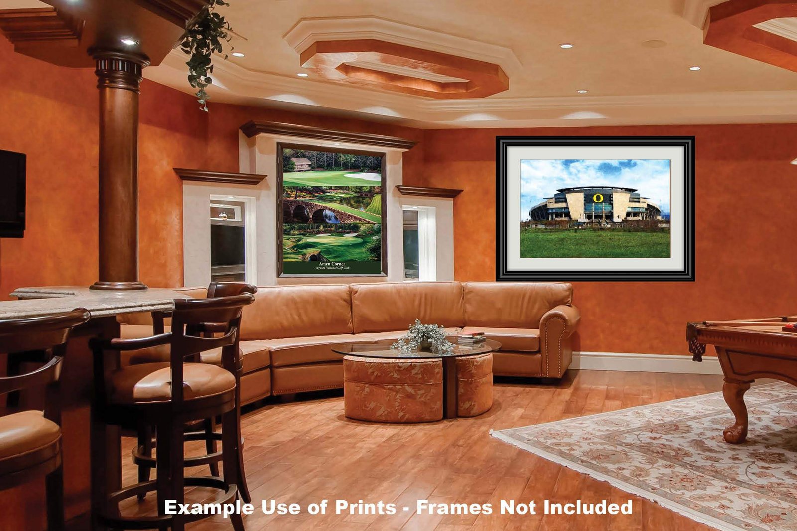 Oregon Ducks poster painting print pic field football team College NCAA Autzen Stadium artwork OrgnDck1MC1 23