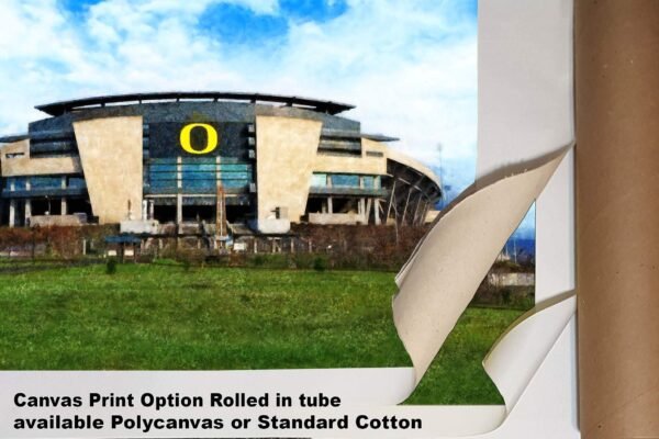 Oregon Ducks poster painting print pic field football team College NCAA Autzen Stadium artwork OrgnDck1MC1 4