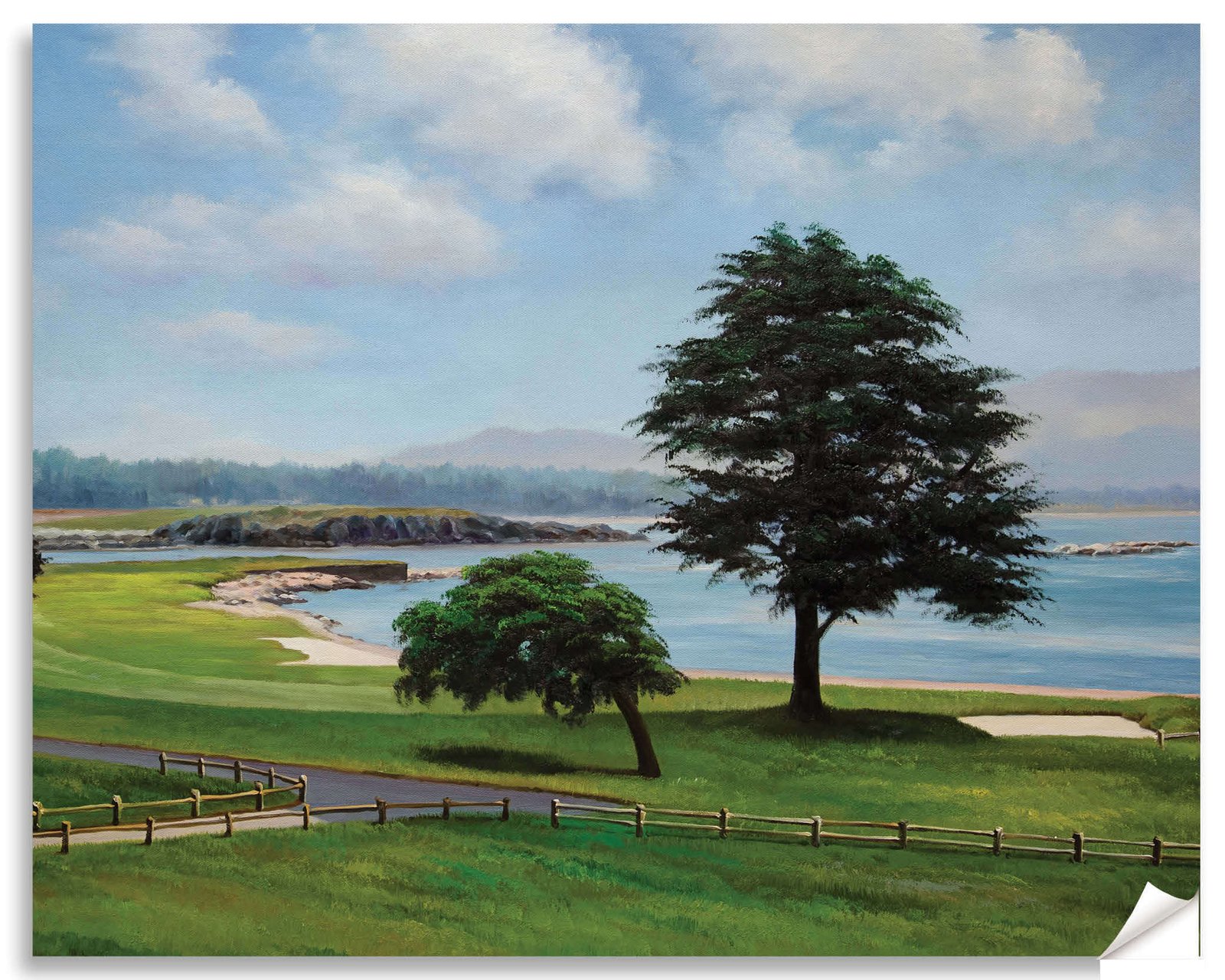 Pebble Beach Golf Links ATT Pro Am Pebblebeach wall art canvas prints Pebblebeach wall decor California Course art on wall PblBch2RiOil4c 15