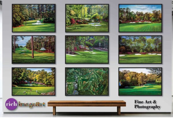Pebble Beach Golf Links ATT Pro Am Pebblebeach wall art canvas prints Pebblebeach wall decor California Course art on wall PblBch2RiOil4c 21