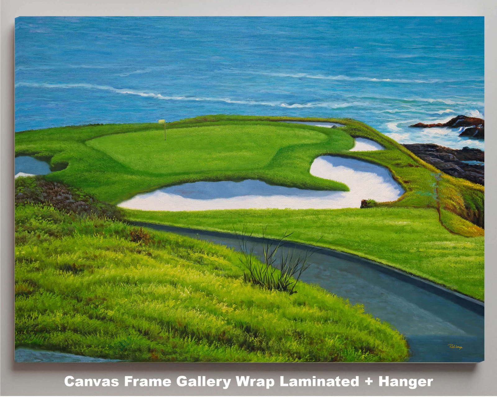 Pebble Beach Golf Links California Course wall art California Course Pebblebeach art on wall wall decor canvas prints PGA Golf Hole 7 18 ATT Pro Am PblBch3RiOil4c 10