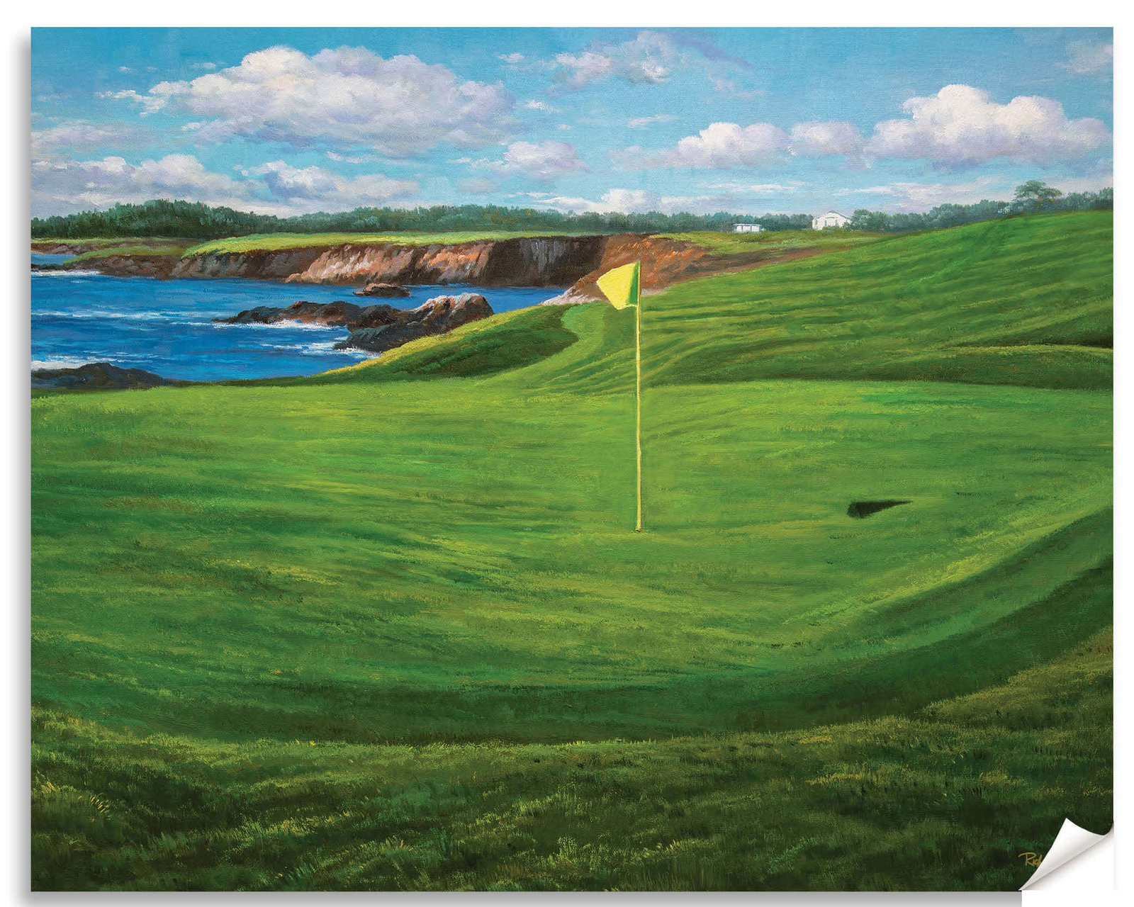 Pebble Beach Golf Links California Course wall art California Course Pebblebeach art on wall wall decor canvas prints PGA Golf Hole 7 18 ATT Pro Am PblBch3RiOil4c 13