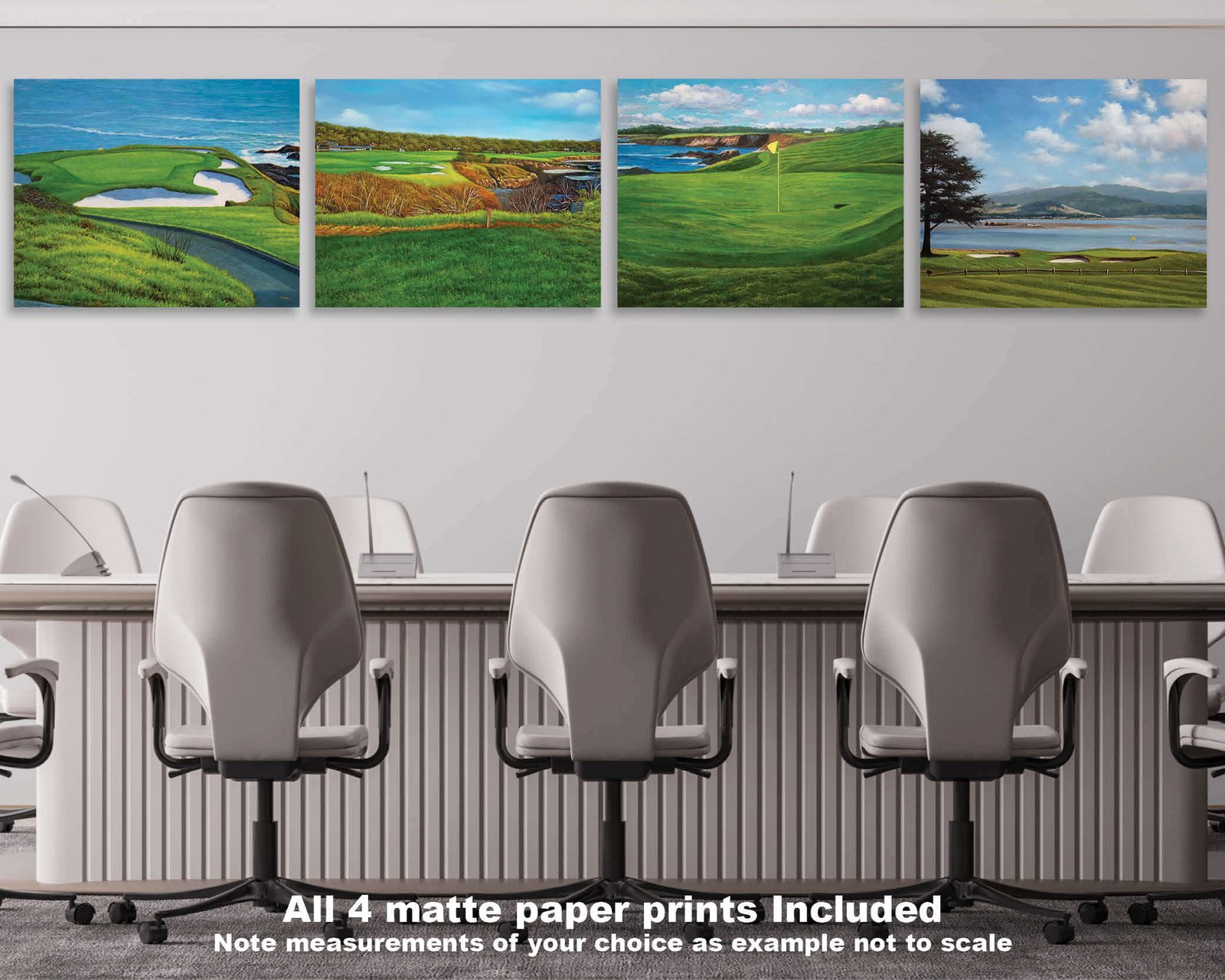 Pebble Beach Golf Links California Course wall art California Course Pebblebeach art on wall wall decor canvas prints PGA Golf Hole 7 18 ATT Pro Am PblBch3RiOil4c 18