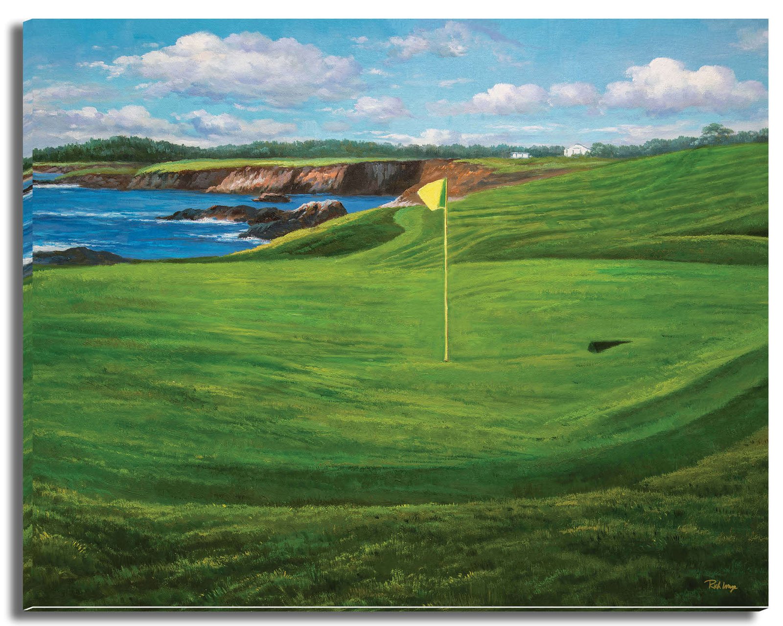 Pebble Beach Golf Links California Course wall art California Course Pebblebeach art on wall wall decor canvas prints PGA Golf Hole 7 18 ATT Pro Am PblBch3RiOil4c 6