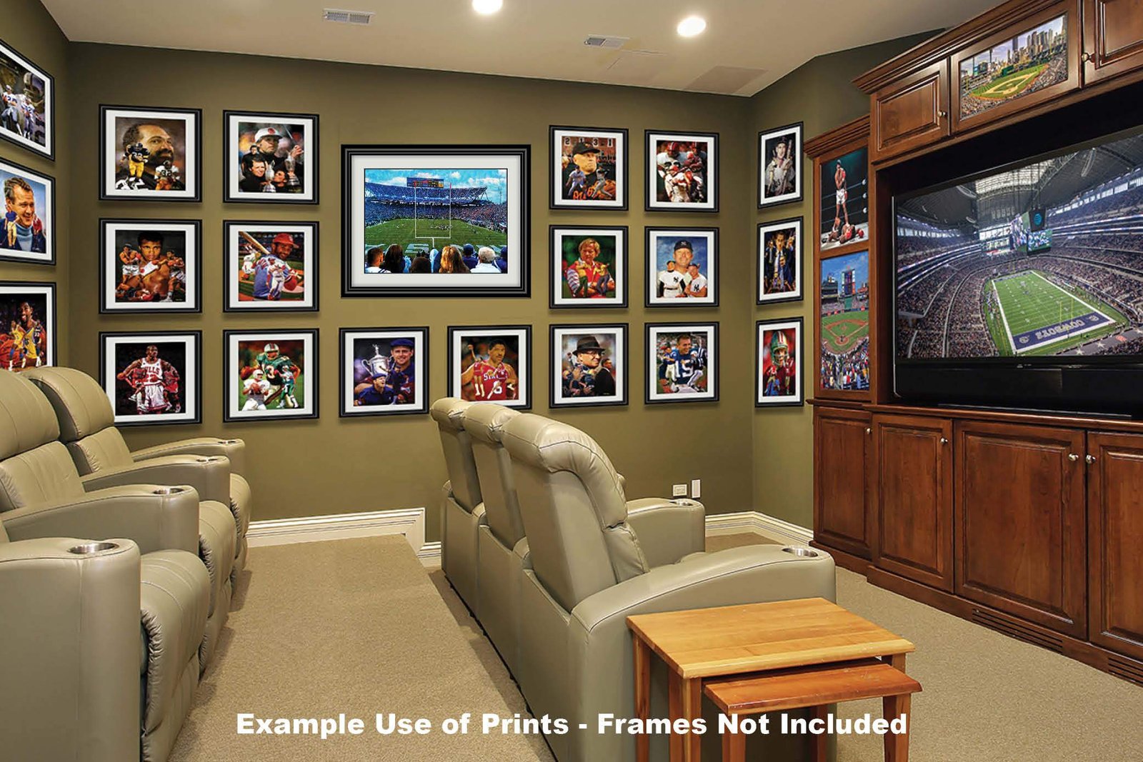 Penn State Football poster painting print pic football team field Nittany Lions College NCAA Beaver Stadium artwork PnStStd1MC1 22