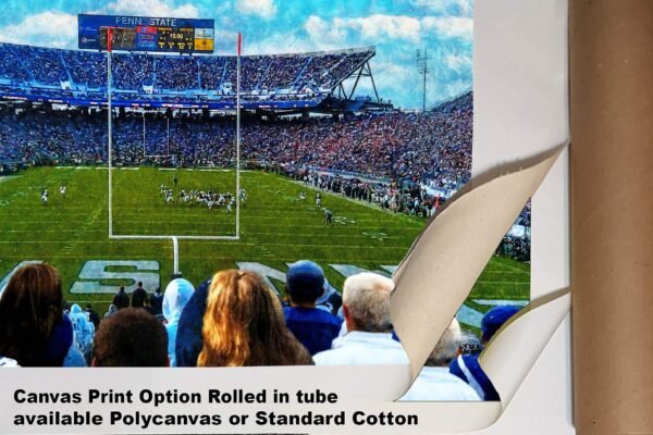 Penn State Football poster painting print pic football team field Nittany Lions College NCAA Beaver Stadium artwork PnStStd1MC1 4