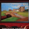 The Open The Old Course Royal and Ancient Golf Club Swilcan Bridge St Andrews Links Swilken Bridge Golf Hole Oil Painting Wall Art Print StAndrws18RiOil40 19