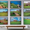 The Open The Old Course Royal and Ancient Golf Club Swilcan Bridge St Andrews Links Swilken Bridge Golf Hole Oil Painting Wall Art Print StAndrws18RiOil40 22
