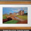 The Open The Old Course Royal and Ancient Golf Club Swilcan Bridge St Andrews Links Swilken Bridge Golf Hole Oil Painting Wall Art Print StAndrws18RiOil40 28