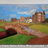 The Open The Old Course Royal and Ancient Golf Club Swilcan Bridge St Andrews Links Swilken Bridge Golf Hole Oil Painting Wall Art Print StAndrws18RiOil40 3