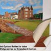 The Open The Old Course Royal and Ancient Golf Club Swilcan Bridge St Andrews Links Swilken Bridge Golf Hole Oil Painting Wall Art Print StAndrws18RiOil40 4