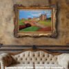The Open The Old Course Royal and Ancient Golf Club Swilcan Bridge St Andrews Links Swilken Bridge Golf Hole Oil Painting Wall Art Print StAndrws18RiOil40 7