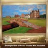 The Open The Old Course Royal and Ancient Golf Club Swilcan Bridge St Andrews Links Swilken Bridge Golf Hole Oil Painting Wall Art Print StAndrws18RiOil40 8